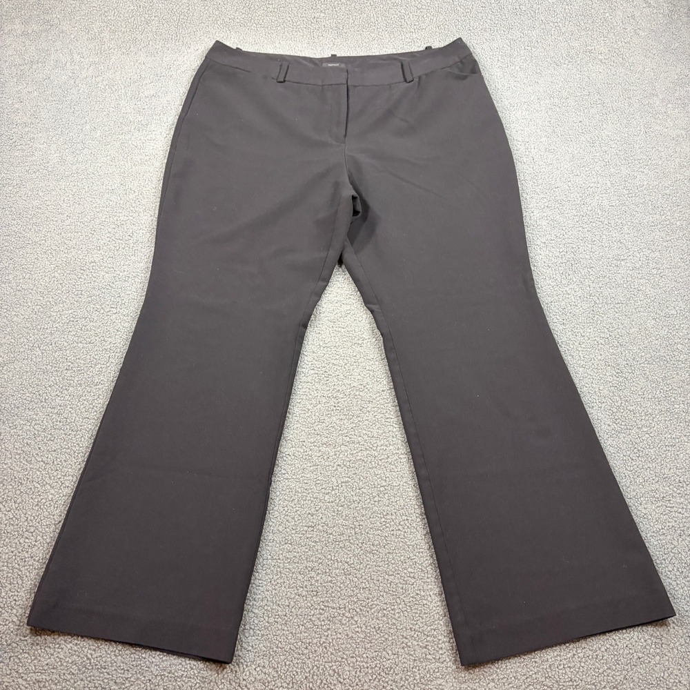 Worthington Dress Pants Women 16P Black Modern Fit Trouser 1413314 Stretch Work